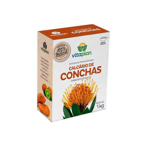 fertilizante calcario de conchas natural 1kg vitaplan