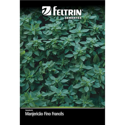 semente manjericao verde fino francs feltrin eco 150 mg