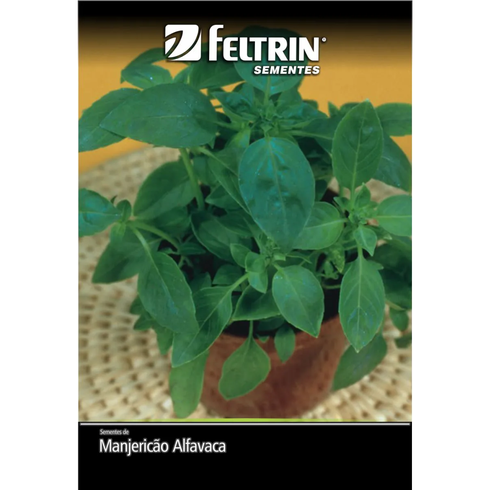 semente manjericao alfavaca verde golden feltrin 13g