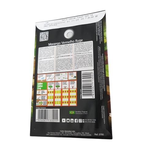 informacao semente morango ornamental vermelho ruge feltrin eco 50mg