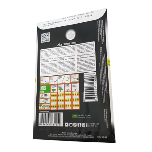 informacao semente salsa crespa extra feltrin eco 900mg