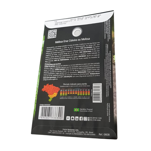 informacao semente melissa erva cidreira ou melissa feltrin eco 150mg