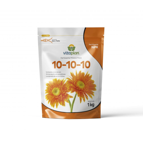 fertilizante mineral misto pouch 10 10 10 nutriplan 1 kg