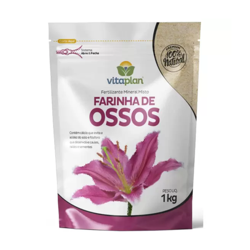 fertilizante farinha de osso pouch vitaplan 1 kg