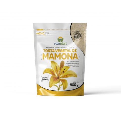 fertilizante torta de mamona pouch vitaplan 800g