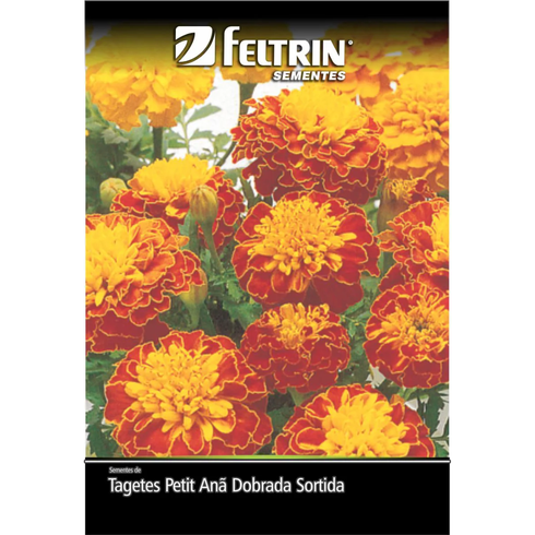 semente tagetes petit ana dobrada sortida feltrin eco 370 mg