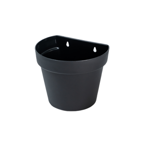 vaso de parede floratta 3 litros rischioto preto