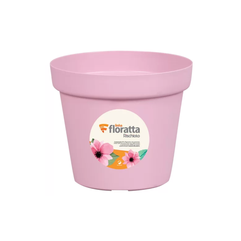 vaso redondo floratta nr 19 rischioto rosa