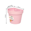 kit vaso de parede floratta 3 litros rischioto 6 unidades rosa medida
