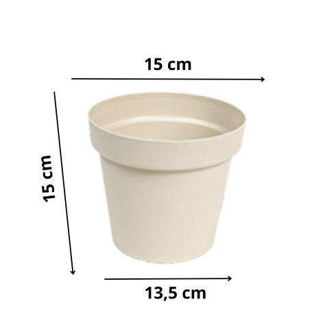 vaso redondo floratta nr 15 rischioto areia medidas