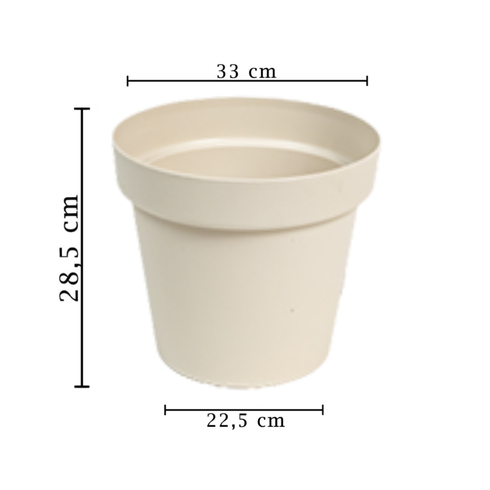 vaso redondo floratta nr 33 rischioto areia medida