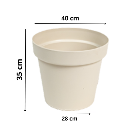 vaso redondo floratta 40 rischioto areia medida