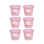 kit vaso redondo floratta 40 rischioto 6 unidades rosa