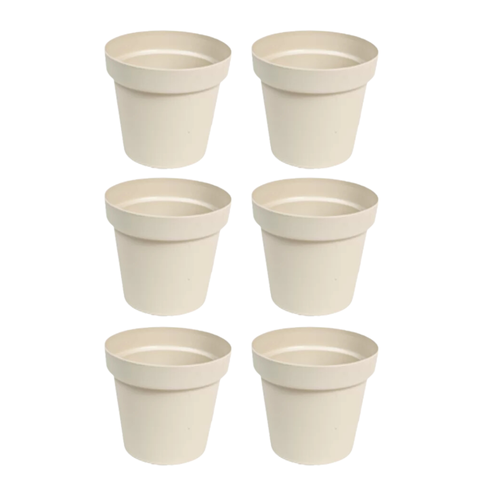 kit vaso redondo floratta 19 rischioto 6 unidades areia