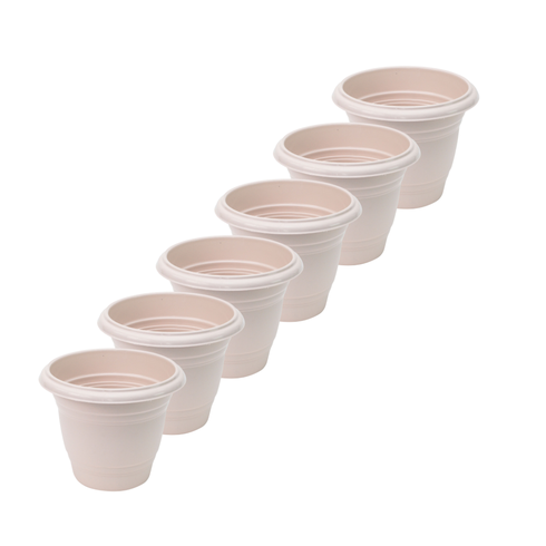 kit vaso redondo 35 rischioto areia 6 unidades