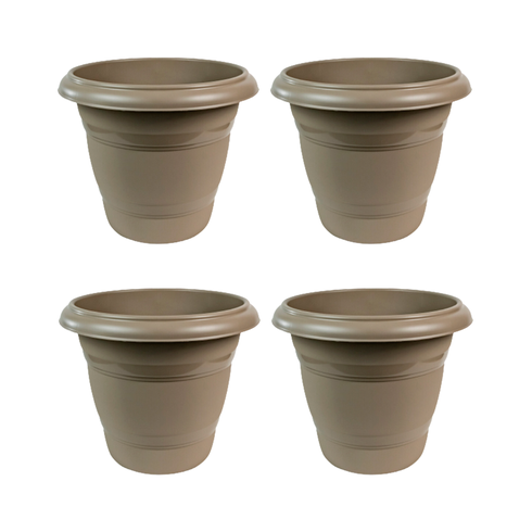 kit vaso redondo 50 rischioto areia escuro 4 unidades