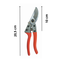 tesoura de poda em aluminio 205mm cabo vermelho limmat mod l7 medidas
