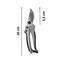 tesoura de poda em aluminio 200mm cabo cinza preto limmat mod l714 medidas