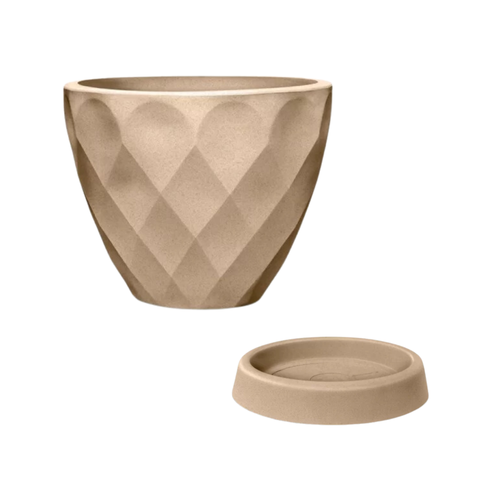 kit vaso polietileno safira redondo 35 rrato redondo texturizado 29 areia