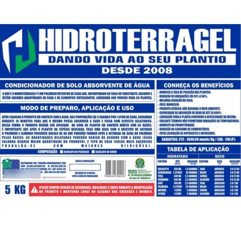 hidroterragel 5kg 2