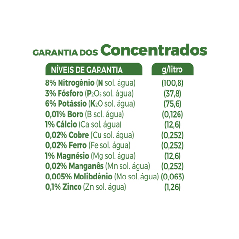 niveis de garantia forth samambaias liquido concentrado