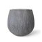 vaso relevo oval 68 cimento queimado