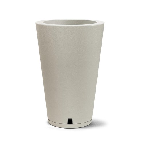 vaso petra com prato conico 75 cimento