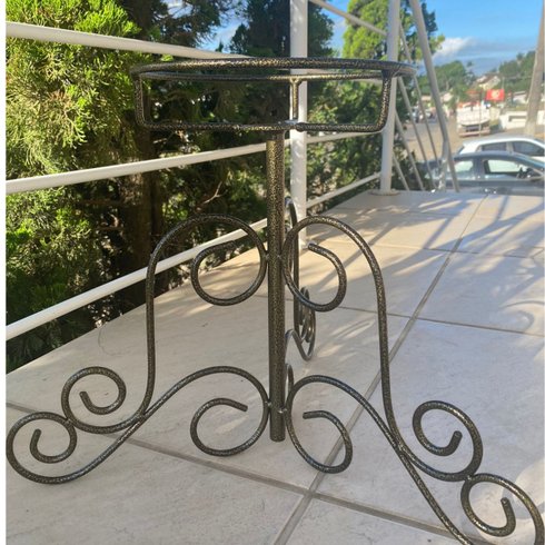 suporte de ferro vaso
