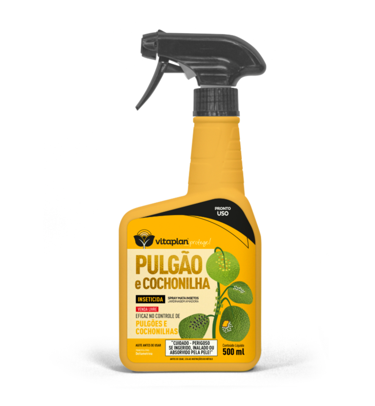 Inseticida Para Pulgão e Conchonilha Vitaplan Pronto Uso - 500 ml