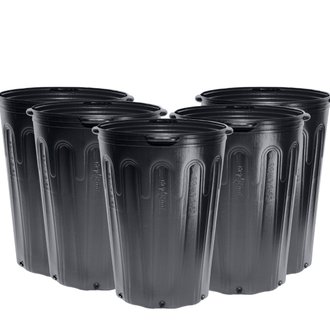 Kit Vasos Flexíveis Preto para Embalagem de Mudas C/Alça 39,5 Litros Nutriplan