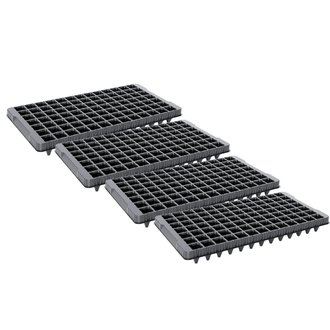 KIT Bandejas Flexíveis para Semeadura Preto Nutriplan 98 células