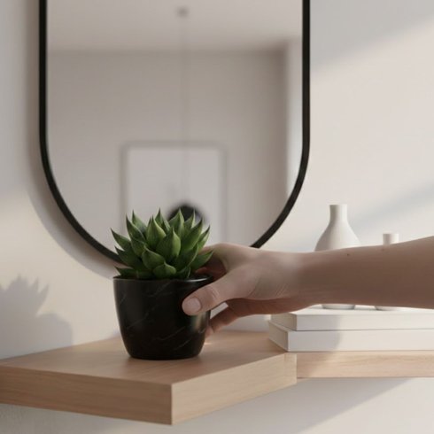 vaso cachepo de plastico elegance redondo n 1 nutriplan cor preto 4