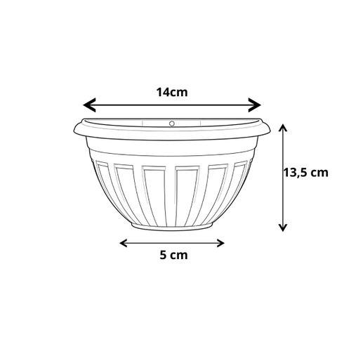 vaso de parede florenca 1 7 litros rischioto medidas