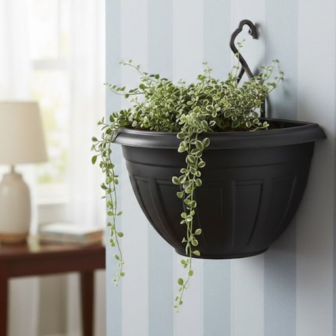 vaso de parede florenca 1 7 litros rischioto preto