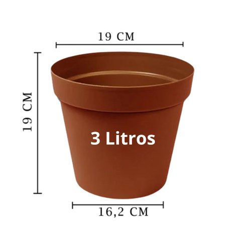 vaso redondo floratta nr 19 3l rischioto telha 2