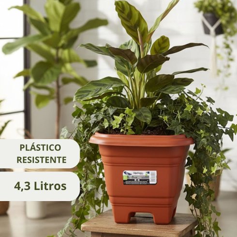 vaso quadrado n 22 telha