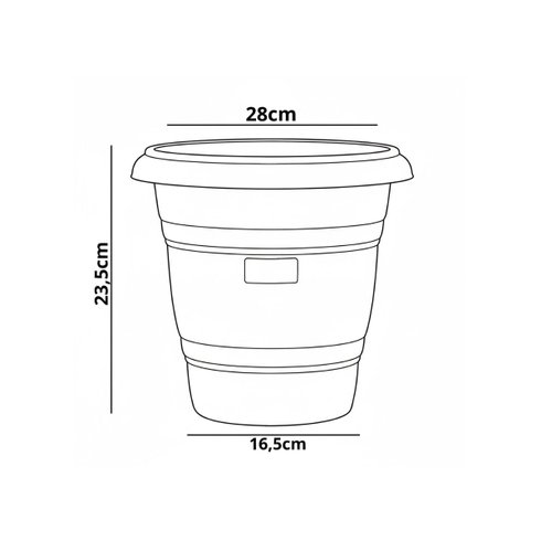 vaso redondo n 28 8l rischioto medidas