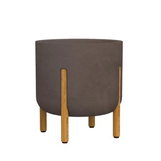 Vaso De Polietileno Cilíndrico Urbe Decore 33 Com Pézinho Japi