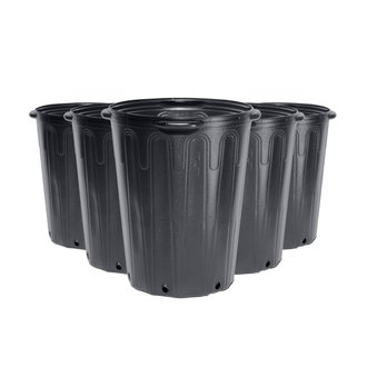 Kit Vasos Flexíveis Preto para Embalagem de Mudas C/Alça 21 Litros (Torrão) Nutriplan