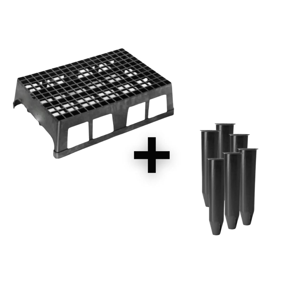 Kit Bandeja Caixa 187 Células + 187 Tubetes 55 cm3