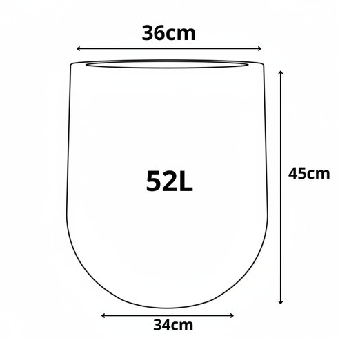 vaso riscatto redondo concreto n 45 medidas