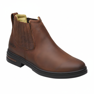 Botina de Couro Flother Feminina 71115 Zebu Cor Whisky - 36