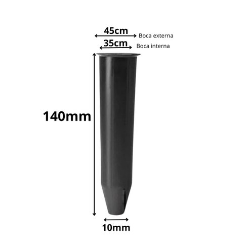 tubete 140mm x 35mm 100cm img nova
