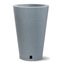 vaso de polietileno petra conico n 45 com prato nutriplan cor concreto