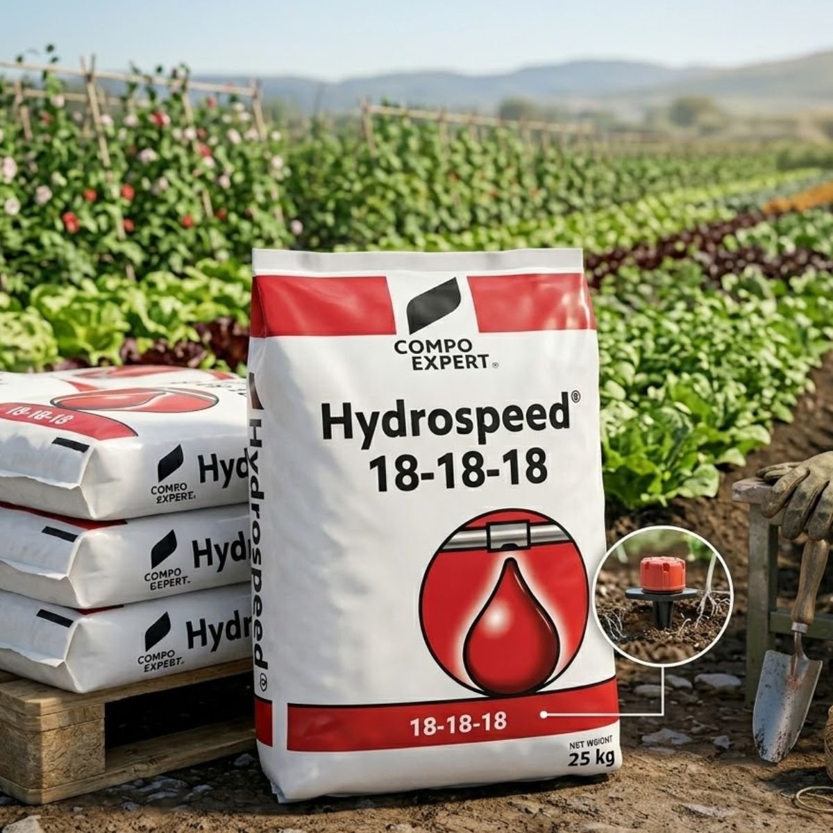 Fertilizante Hidrossolúvel HYDROSPEED 18-18-18 Compo Expert 25 kg