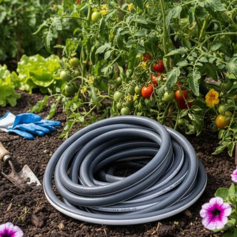 mangueira multi forte 12 para jardim tramontina cinza uso 2