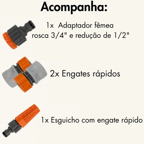 mangueira multi forte 12 para jardim tramontina cinza info acompanha