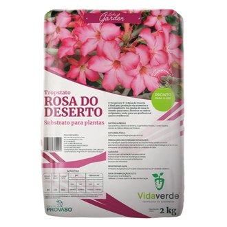 Substrato Rosas do Deserto Tropstrato Vida Verde Pronto Uso