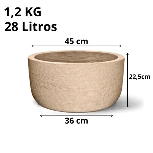 vaso de polietileno grafiato redondo baixo n 22 medidas
