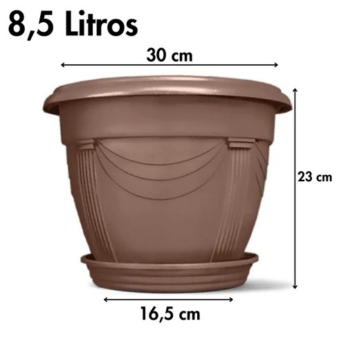 vaso romano 02 com prato nutriplan medidas
